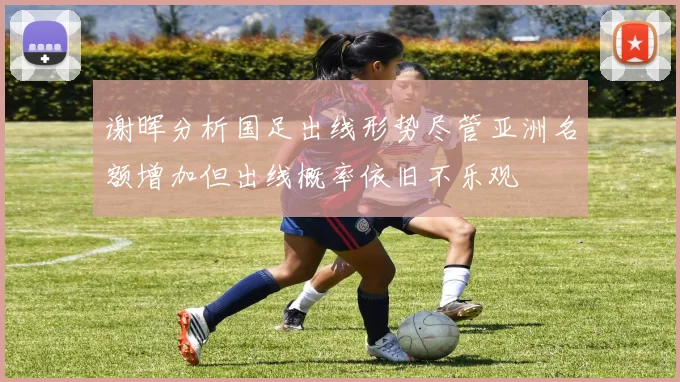 谢晖分析国足出线形势尽管亚洲名额增加但出线概率依旧不乐观